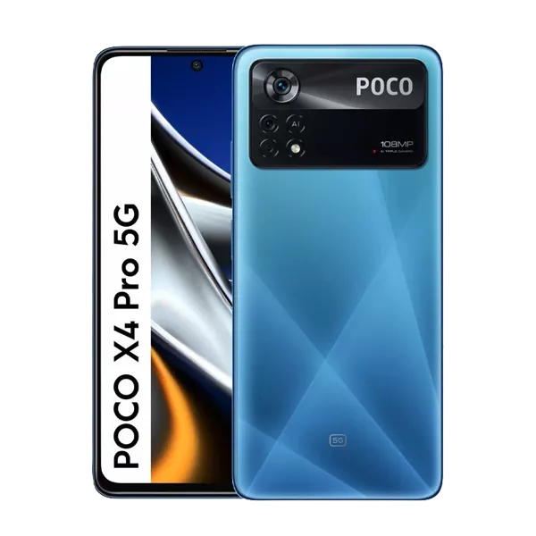 پنل جلو و پشت گوشی موبایل شیائومی POCO X4 Pro 5G ظرفیت 256 رم 8 گیگابایت آبی