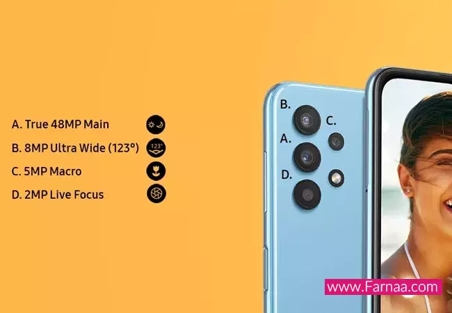 بررسی دوربین گوشی موبایل سامسونگ M32 5G با ظرفیت ۱۲۸ و رم ۸