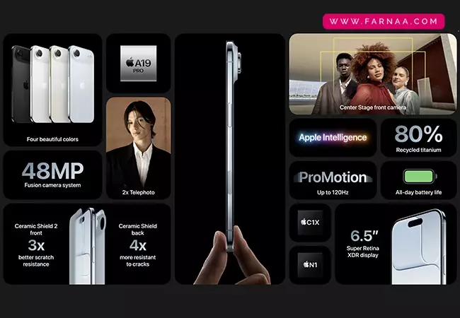 گوشی موبایل اپل iPhone Air Not Active دو سیم کارت ظرفیت 512 گیگابایت رم 12 گیگابایت پارت نامبر ZAA