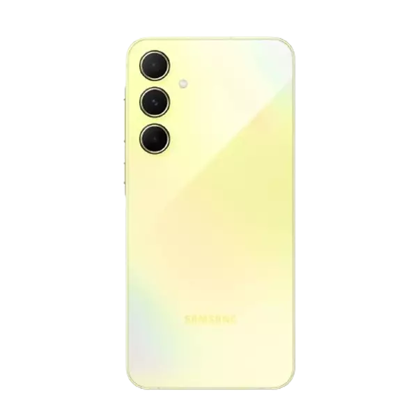 نمای پشت گوشی موبایل سامسونگ A55 5G ظرفیت 128 رم 8 گیگابایت زرد