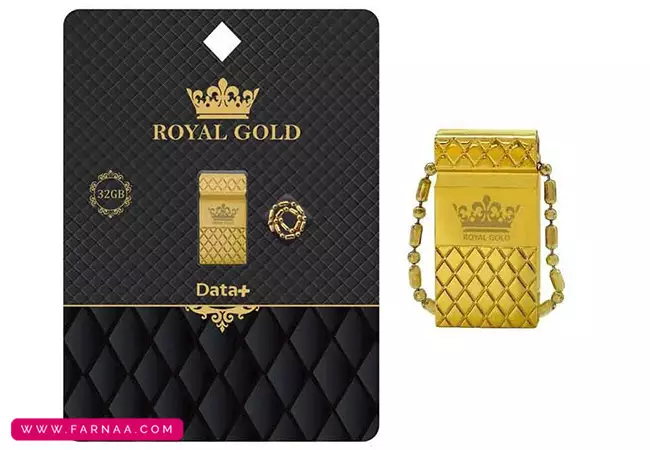 فلش مموری دیتا پلاس مدل Royal Gold 3.2 ظرفیت 64 گیگابایت