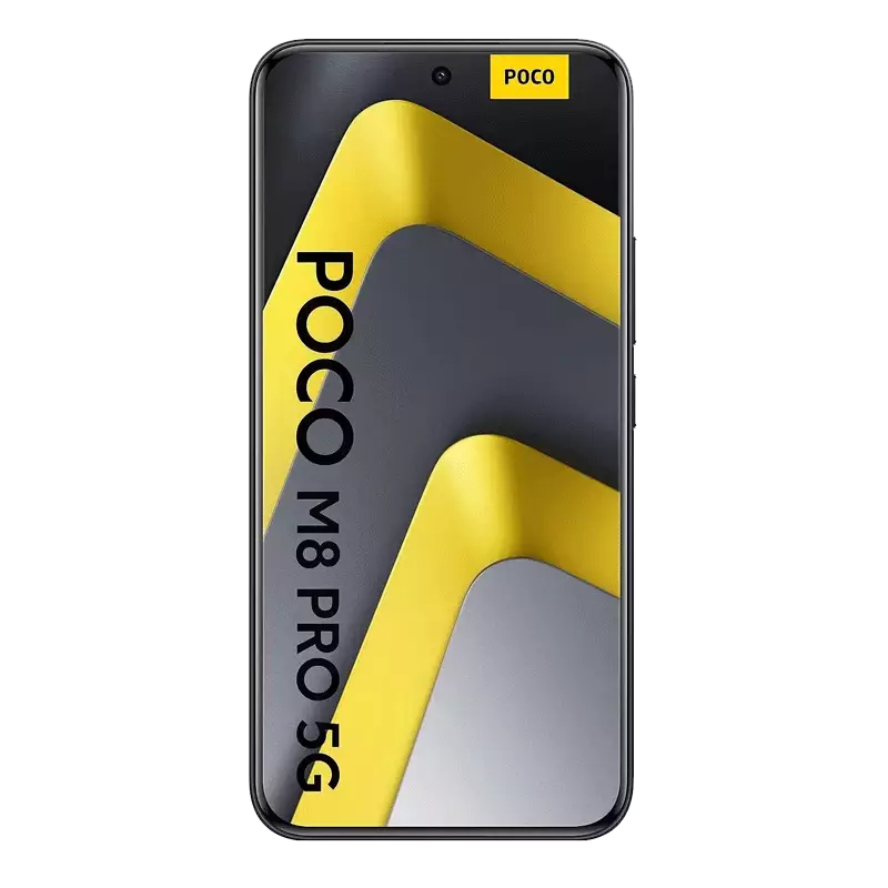 گوشی موبایل شیائومی مدل Poco M8 Pro 5G ظرفیت 512 گیگابایت رم 12 گیگابایت مشکی جلو