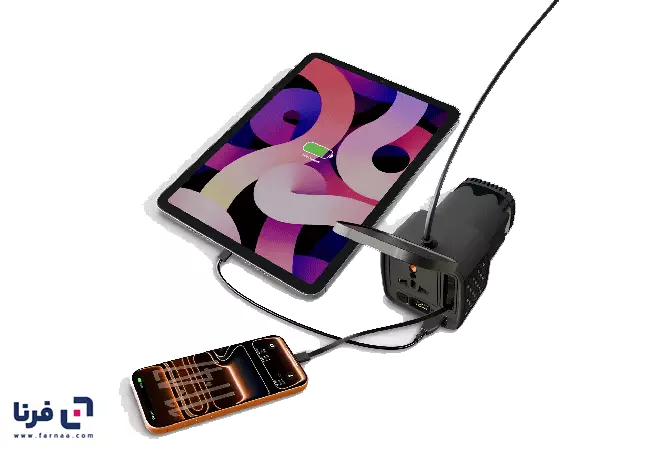 عملکرد اینورتر برق خودرو پرودو مدل PDCI103BK توان 200 وات همراه با کابل کشویی