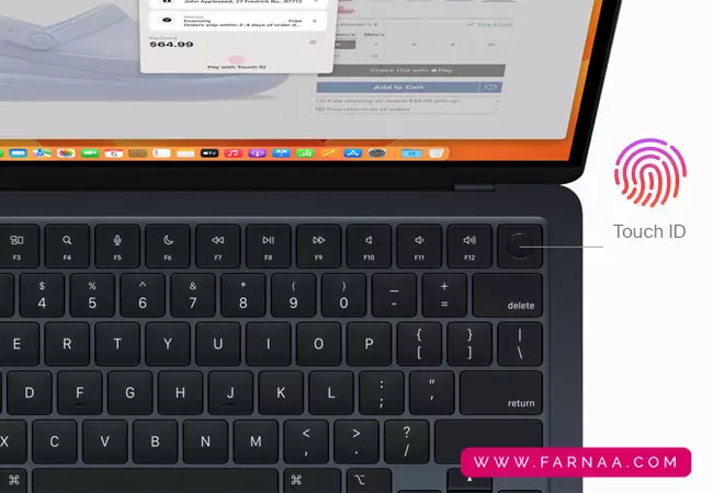  بررسی تاچ پد لپ تاپ 13.6 اینچی اپل مدل  MacBook Air-MLY23 M2 2022 LLA