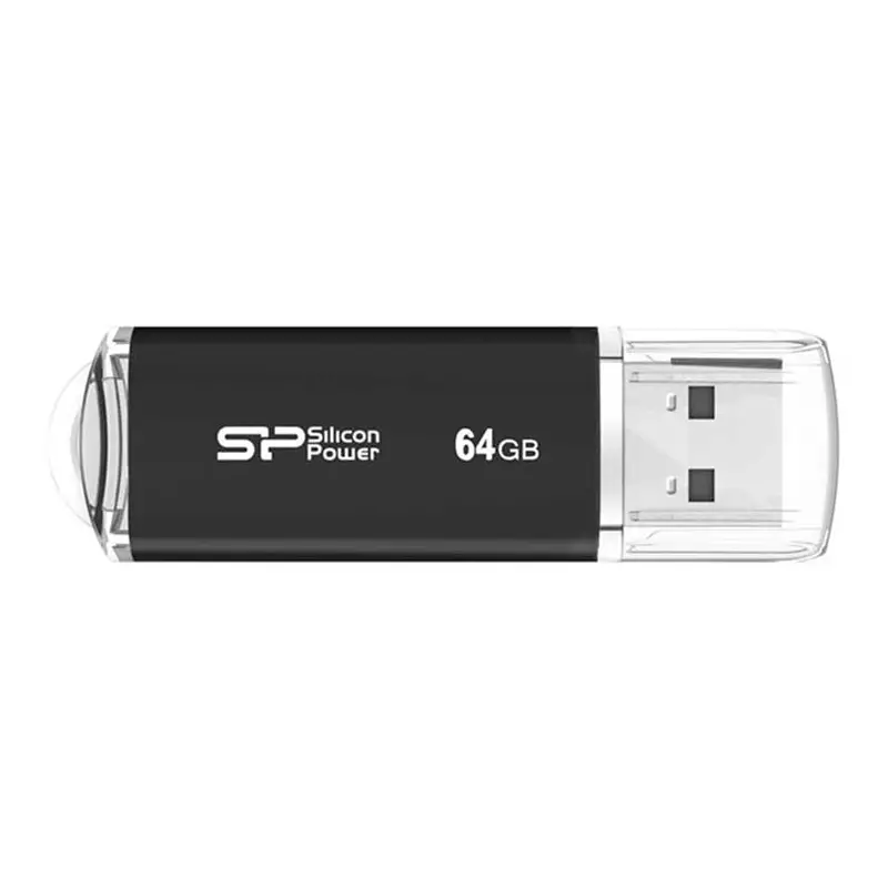 فلش مموری سیلیکون پاور مدل ultima 2 i series usb 2 0 ظرفیت 64 گیگابایت رنگ مشکی