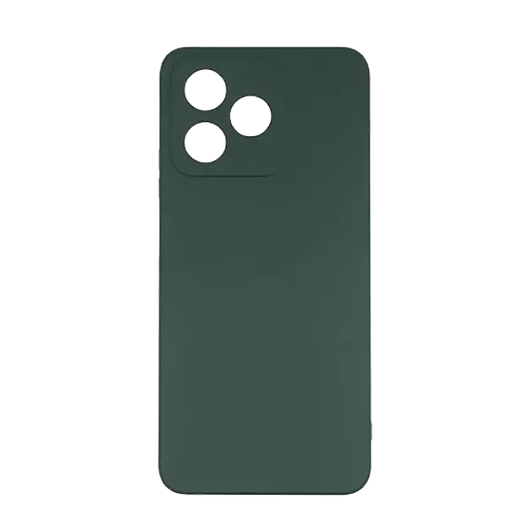 نمای پشت قاب مدل سیلیکونی پشت مات مناسب برای گوشی موبایل ریلمی C51 سبز