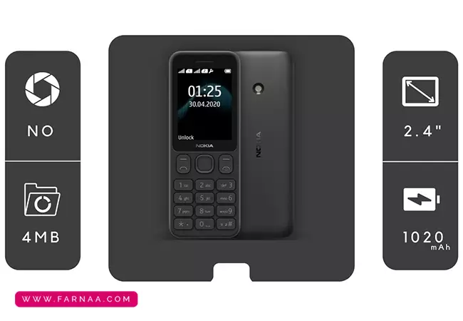 گوشی موبایل نوکیا مدل 125EA (2020) دو سیم کارت - مونتاژ ایران
