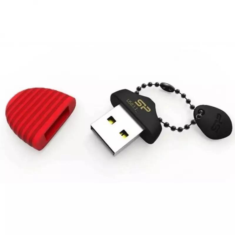 فلش مموری سیلیکون پاور مدل Jewel J30 ظرفیت 64 گیگابایت قرمز باز شده
