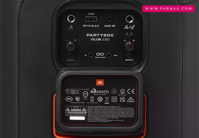 اسپیکر بلوتوثی جی بی ال مدل PartyBox Club 120