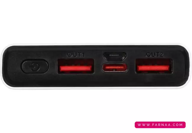 پاوربانک فست شارژ دنمن مدل DP43 با ظرفیت 10000 میلی‌آمپر ساعت