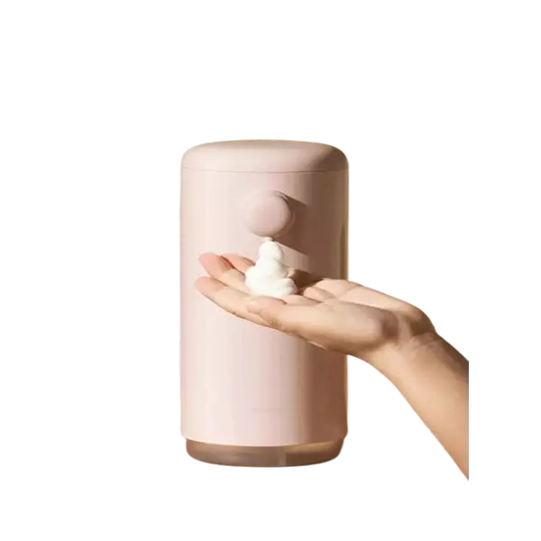 نمای روبرو در حال استفاده  فوم ساز اتوماتیک شیائومی مدل Automatic Soap Dispenser Mijia MJXSJ06XW