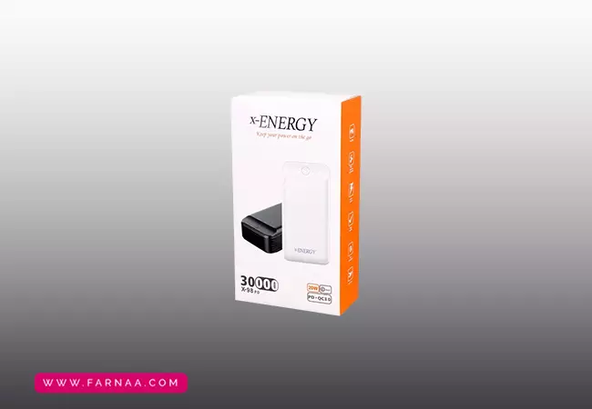 پاور بانک ایکس انرژی مدل X-98PD ظرفیت 30000 میلی آمپر ساعت
