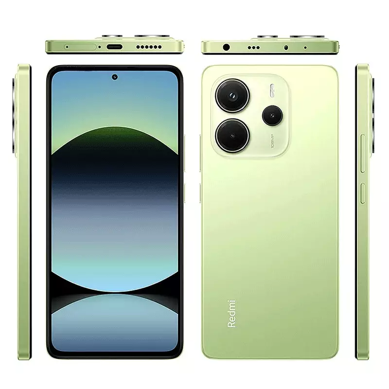گوشی موبایل شیائومی مدل Redmi Note 14 4G NFC ظرفیت 256 گیگابایت رم 8 گیگابایت (پک اندونزی) سبز تمام زوایا