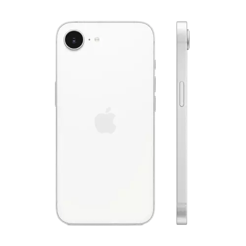 نمای پشت و پهلوی گوشی موبایل اپل iPhone 16e HN/A Not Active ظرفیت 128 گیگابایت رم 8 گیگابایت 