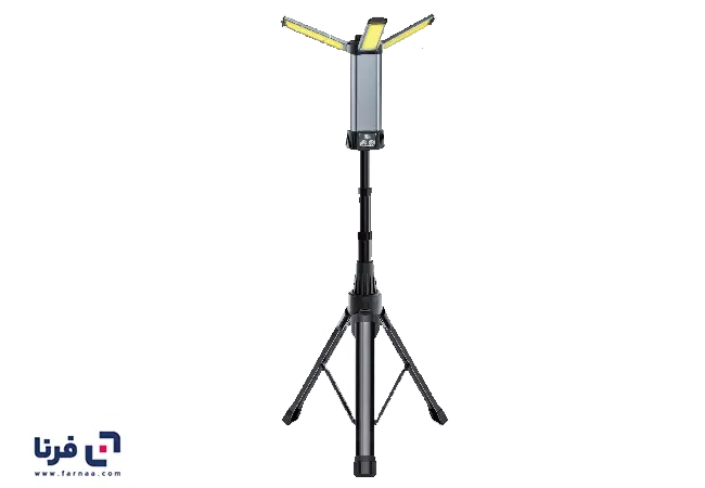 طراحی چراغ کمپینگ و تریپاد 3 شاخه گرین لاین مدل Trio Beam Lite GNTCL2KLBK با قدرت 20000 لومن