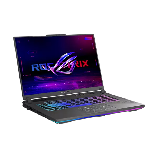 نمای جلوی سمت چپ  لپ تاپ 16 اینچی ایسوس مدل ROG Strix G614JV i7 13650H 16GB 1TB SSD RTX 4060