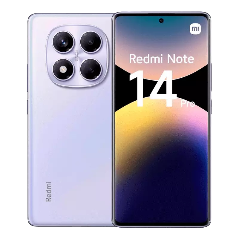 گوشی موبایل شیائومی مدل Redmi Note 14 Pro 4G ظرفیت 256 گیگابایت رم 8 گیگابایت بدون شارژر (پک گلوبال) بنفش