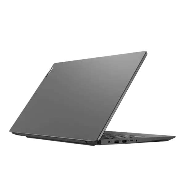 نمای پشت سمت چپ لپ تاپ لنوو مدل V15 Corei3 1115G 12GB 1TB رنگ خاکستری	