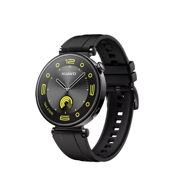  نمای نیم رخ چپ ساعت هوشمند هواوی مدل Huawei Watch GT 4 41mm مشکی