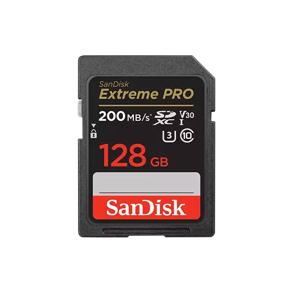 SanDisk Extreme PRO SDXC UHSI 128GB Memory Card