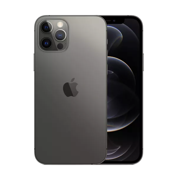پنل جلو و پشت گوشی موبایل اپل مدل iPhone 12 Pro A2408 دو سیم‌ کارت ظرفیت 256 گیگابایت و 6 گیگابایت رم سیاه