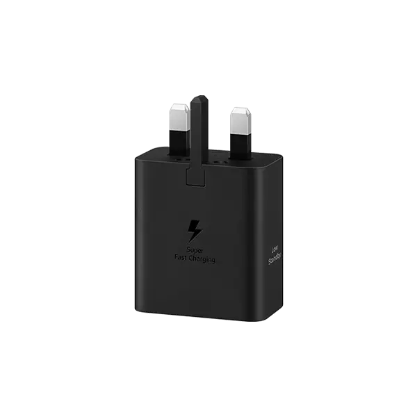 نمای جلوی  شارژر دیواری سامسونگ مدل EP-T4511XBEGGB توان 45 وات با کابل دو سر تایپ سی 1.8 متر