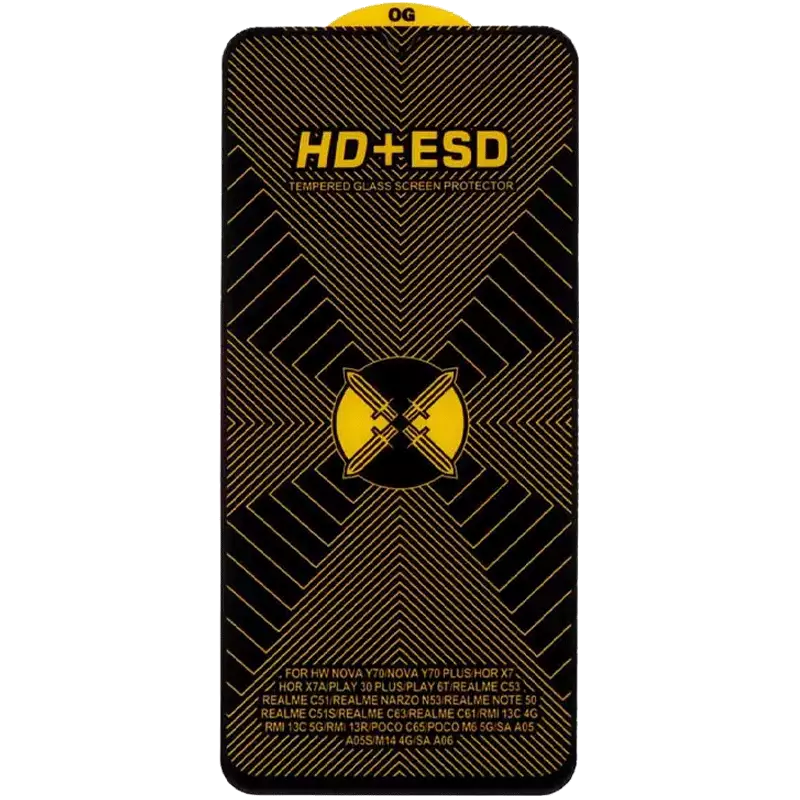 محافظ صفحه نمایش شیشه ای Full Cover HD Plus ESD مدل Xiaomi Redmi Note 8 Pro / Poco M3 / Redmi 9T / Note 9 4G