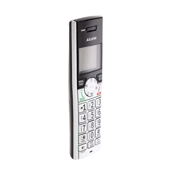 نمای نیم رخ چپ تلفن بی سیم آلکاتل مدل XP2060