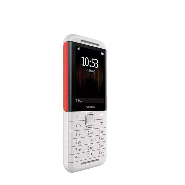 پنل جلو گوشی موبایل نوکیا مدل 5310 دو سیم‌ کارت سفید قرمز