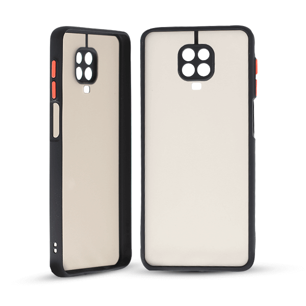 پنل پشت و جلو کاور مدل هیبریدی پشت مات مناسب برای گوشی موبایل شیائومی Note 9s مشکی