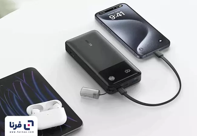 عملکرد پاوربانک انکر مدل A1384 ظرفیت 20000 میلی آمپر ساعت توان 30 وات