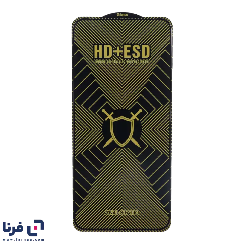 محافظ صفحه نمایش شیشه ای Full Cover HD Plus ESD مدل Samsung Galaxy S25 FE / S24 FE / A57 / A37 / A56 / A36