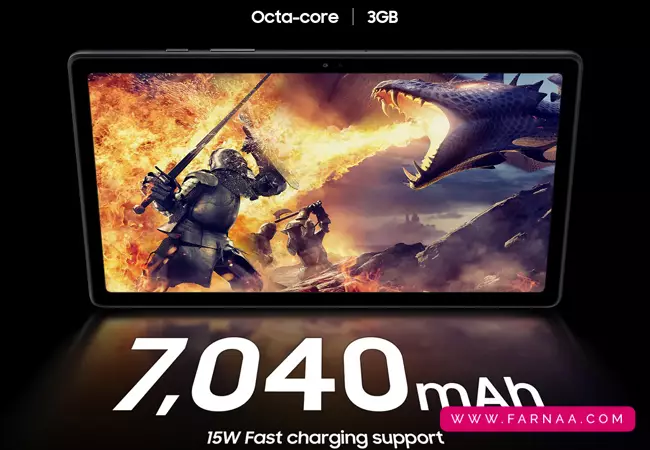  بررسی باتری تبلت سامسونگ Galaxy Tab A7 10.4 LTE (2020) SM-T505  با ظرفیت ۳۲ گیگابایت رم ۳