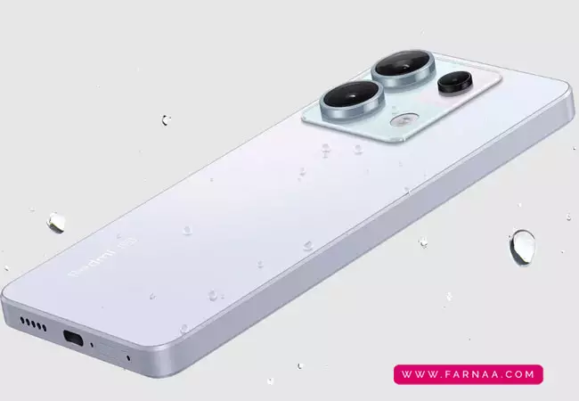 طراحی بدنه ی گوشی موبایل Redmi note 13 Pro 5G با ظرفیت ۵۱۲ گیگ و رم ۱۲ گیگابایت