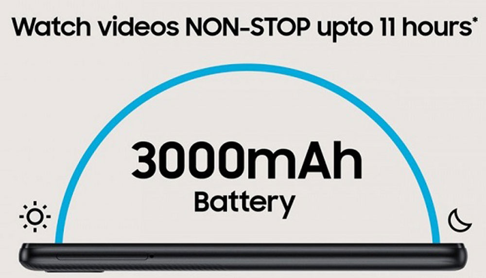 باتری 3000 میلی آمپر بر ساعت گوشی M01 Core ظرفیت 16 گیگ رم 1