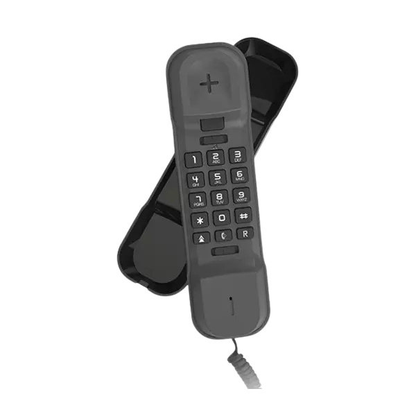 نمای صفحه کلید تلفن رومیزی آلکاتل مدل T16 مشکی