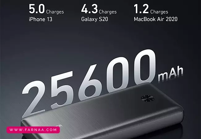 پاوربانک انکر مدل PowerCore III Elite A1291 ظرفیت 25600 میلیآمپر ساعت