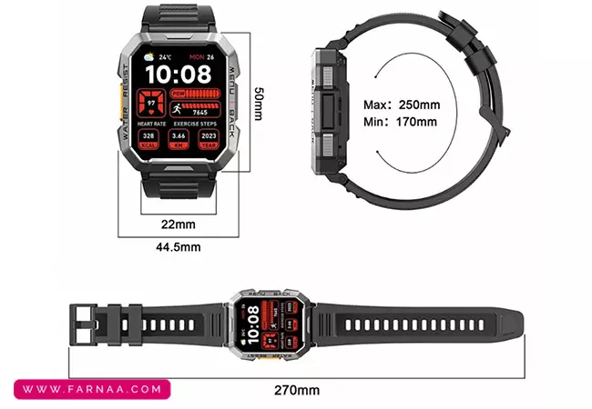 ساعت هوشمند بلک ویو مدل W60