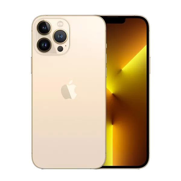 پنل جلو و پشت گوشی موبایل اپل مدل iPhone 13 pro max دو سیم‌ کارت ظرفیت 256 گیگابایت و 6 گیگابایت رم طلایی