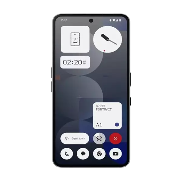 نمای روبرو  گوشی موبایل ناتینگ فون 3a Pro 5G ظرفیت 128 رم 8 گیگابایت 