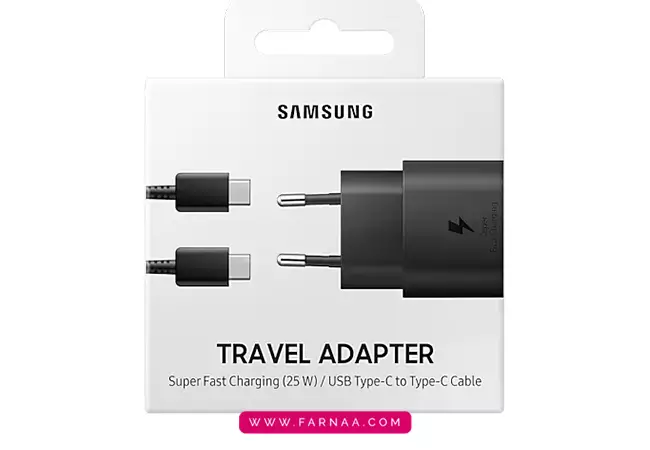 آداپتور شارژر سریع سامسونگ 25 وات 2 پین مدل EP-TA800XBEGWW