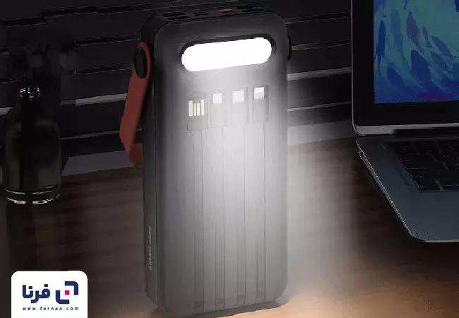 امکانات پاوربانک خورشیدی گرین لاین مدل Solar Max GN700DSCAMBK ظرفیت 30000 میلی آمپر ساعت