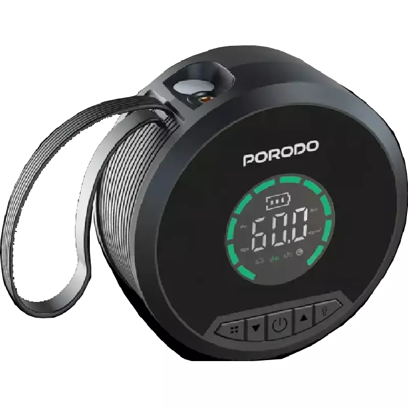 پاوربانک و جامپ استارتر خودرو پرودو SparkOne مدل PDCC218BK با کمپرسور باد ظرفیت 8000mAh