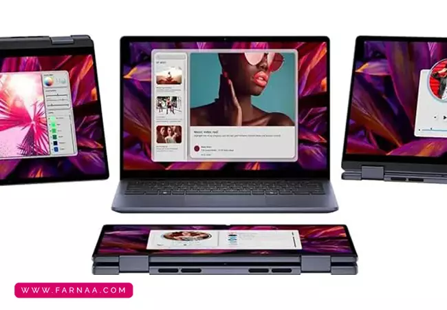 لپتاپ 14 اینچی دل مدل Inspiron 14 7445 AMD Ryzen5 8640HS 512GB SSD 8GB DDR5 AMD Radeon 2GB