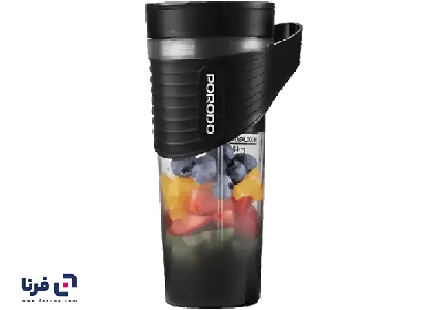 عملکرد شیکر شارژی پرودو مدل Porodo Freshmix Portable Blender PDLFST204BK گنجایش 400 میلی‌لیتر