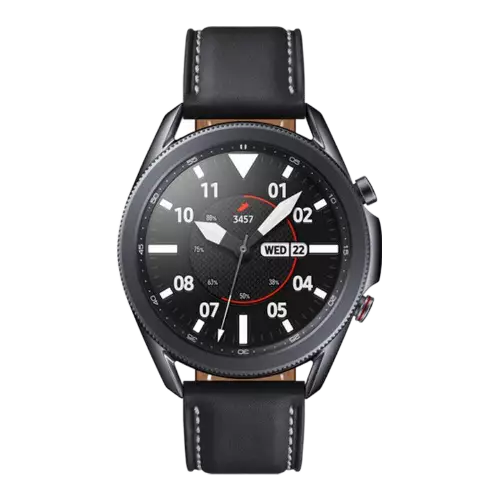 نمای روبرو ساعت هوشمند سامسونگ مدل Galaxy Watch3 SM-R850 41mm مشکی