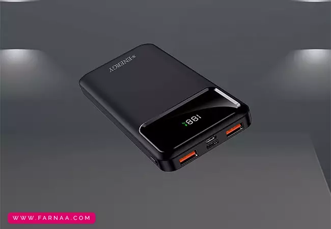 پاوربانک ایکس انرژی مدل X-810 با توان 22.5W و ظرفیت 10000 میلی‌آمپر ساعت