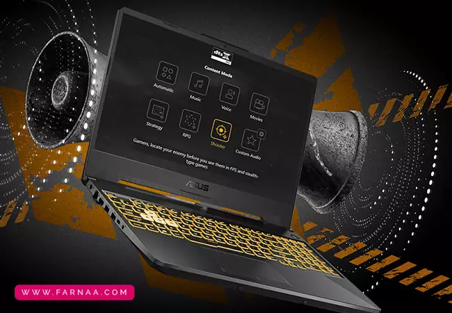 لپ تاپ 15.6 اینچی ایسوس مدل TUF Gaming FX507ZC i7 16GB RAM 512GB SSD RTX 3050 4GB