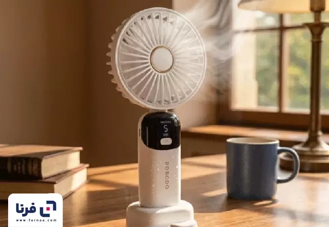 نحوه عملکرد فن دستی شارژی پرودو مدل Porodo Lifestyle PDLFSTZH13PK