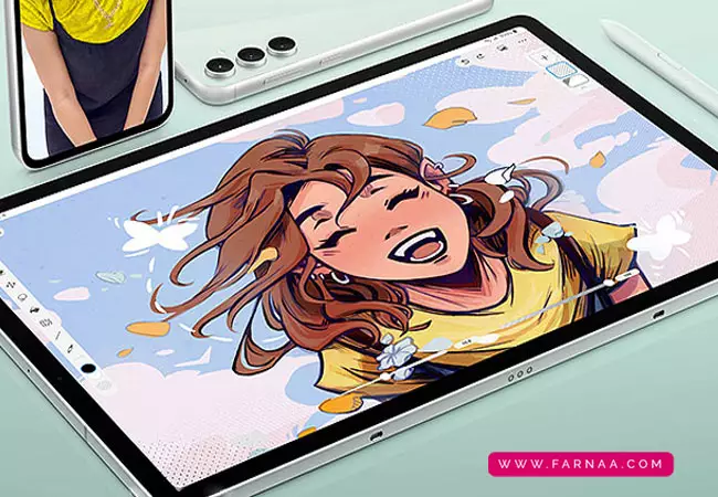 نمایشگر تبلت سامسونگ مدل Galaxy Tab S9 FE X516 5G ظرفیت 128 رم 6 گیگابایت